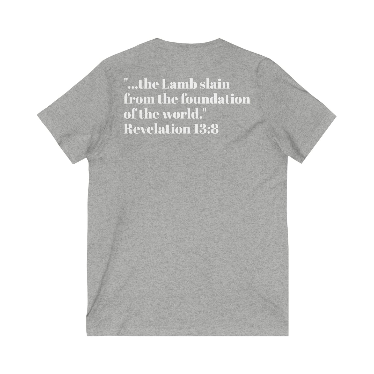 Unisex Jersey Short Sleeve V-Neck Tee