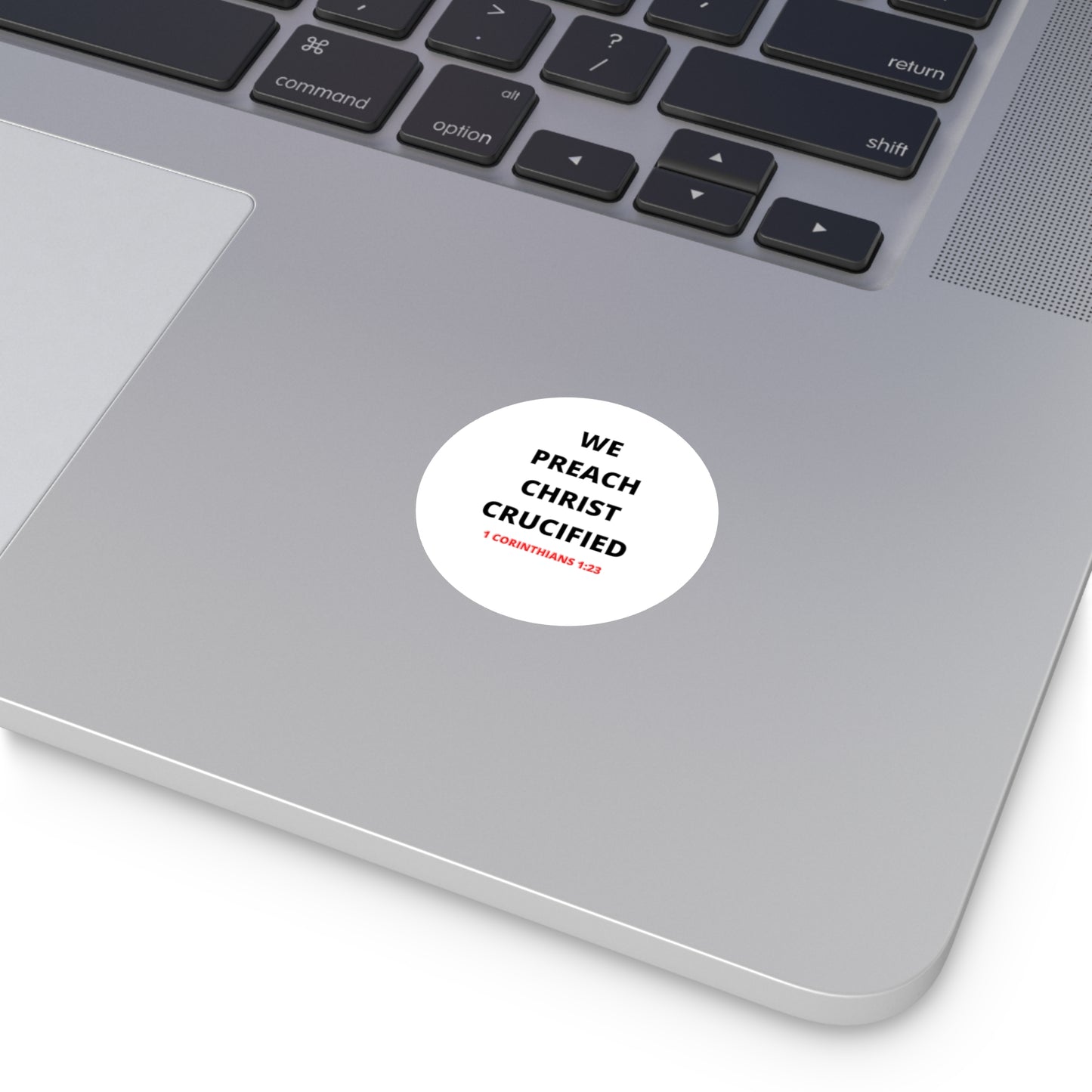 We Preach Christ Crucified Round Vinyl Stickers