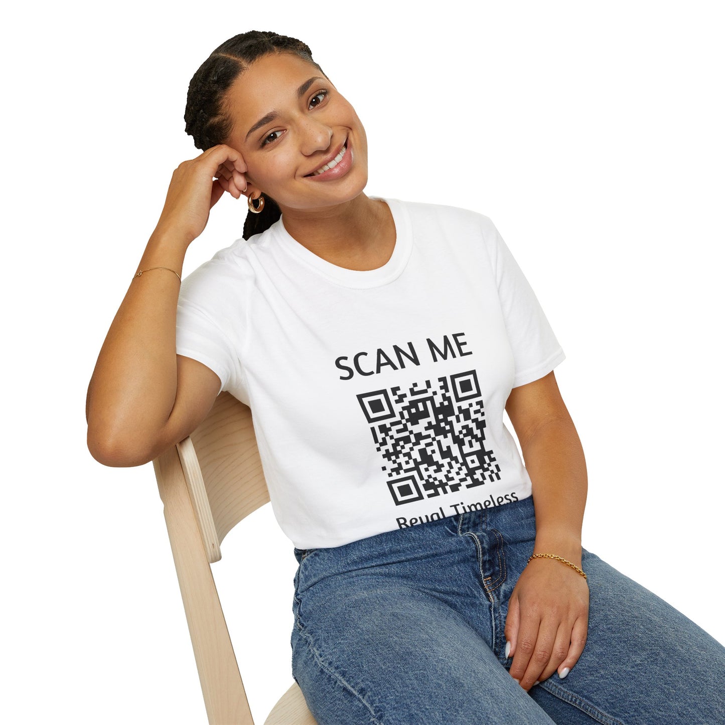 Scan me QR Code Reveal Timeless Wisdom Softstyle T-Shirt