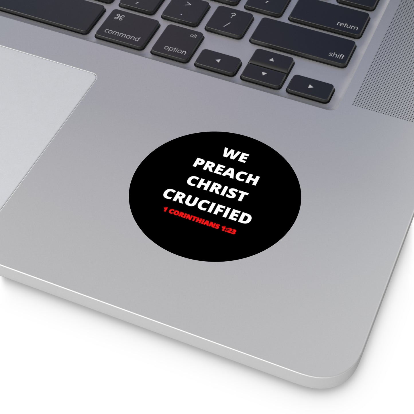 We Preach Christ Crucified Round Vinyl Stickers