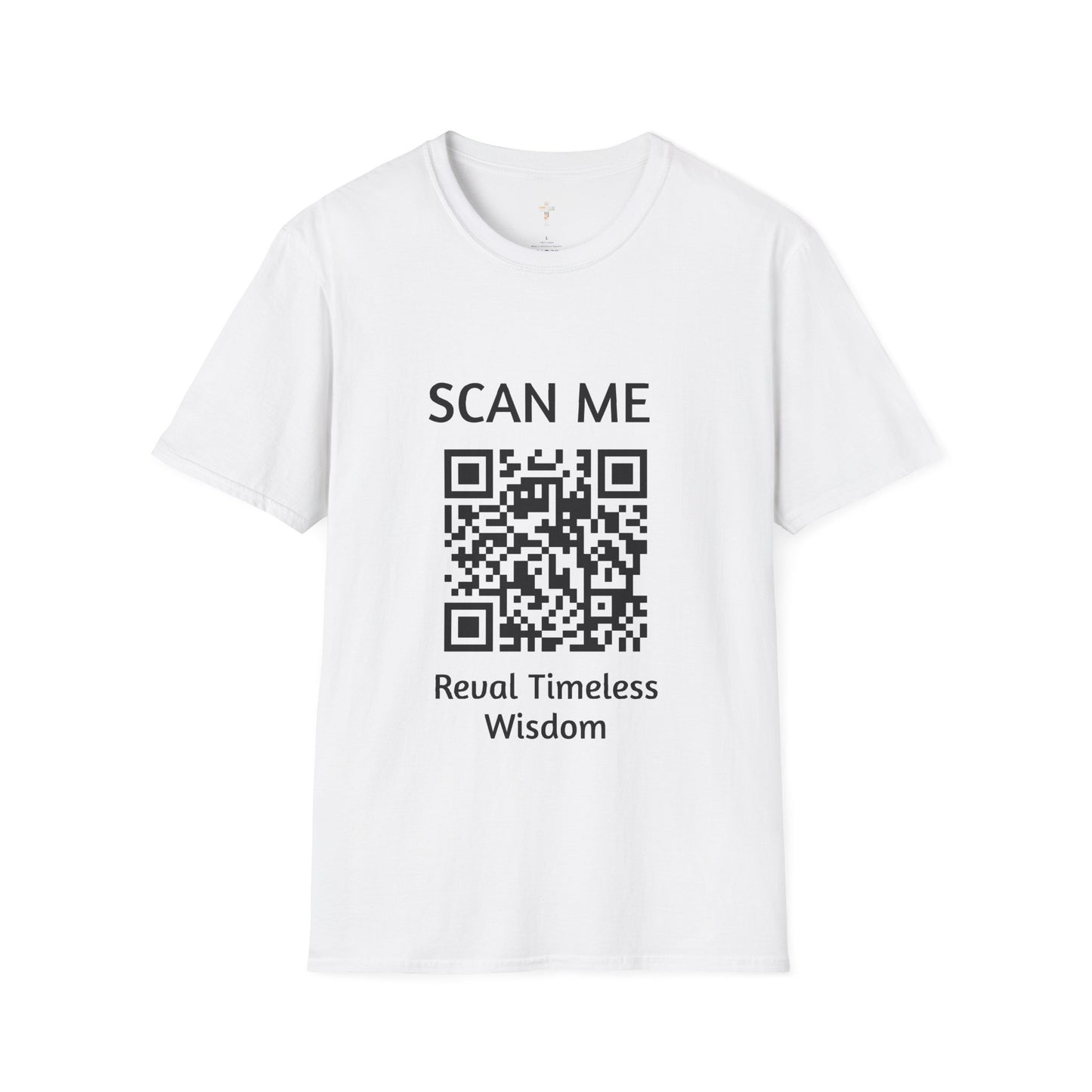 Scan me QR Code Reveal Timeless Wisdom Softstyle T-Shirt