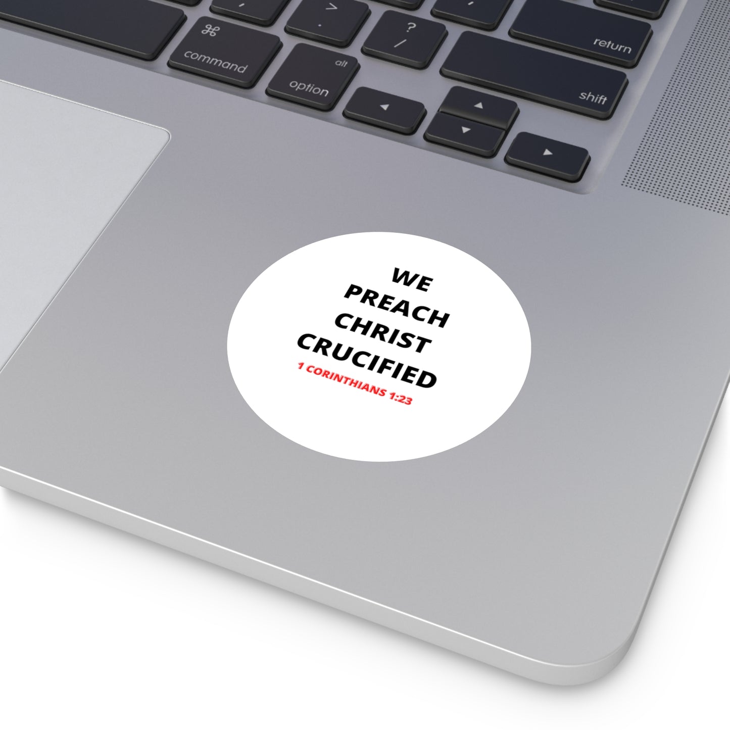 We Preach Christ Crucified Round Vinyl Stickers