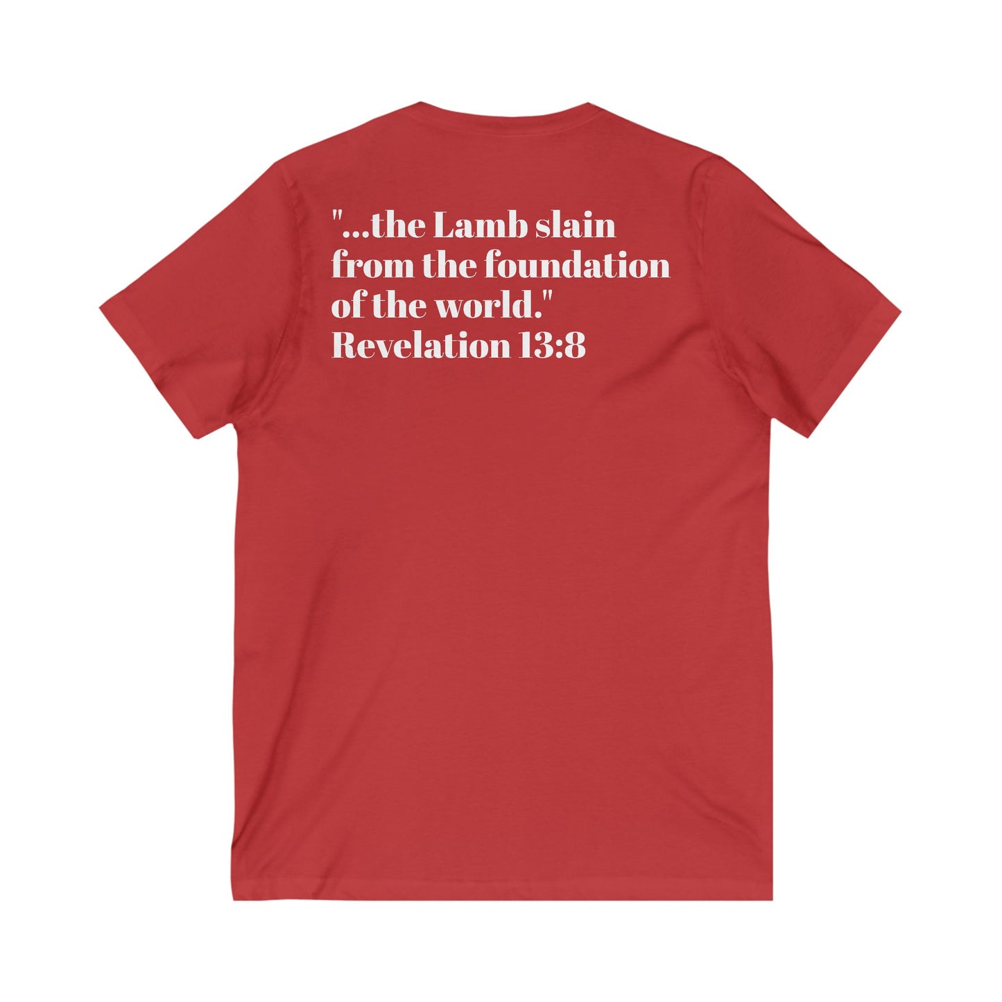 Unisex Jersey Short Sleeve V-Neck Tee