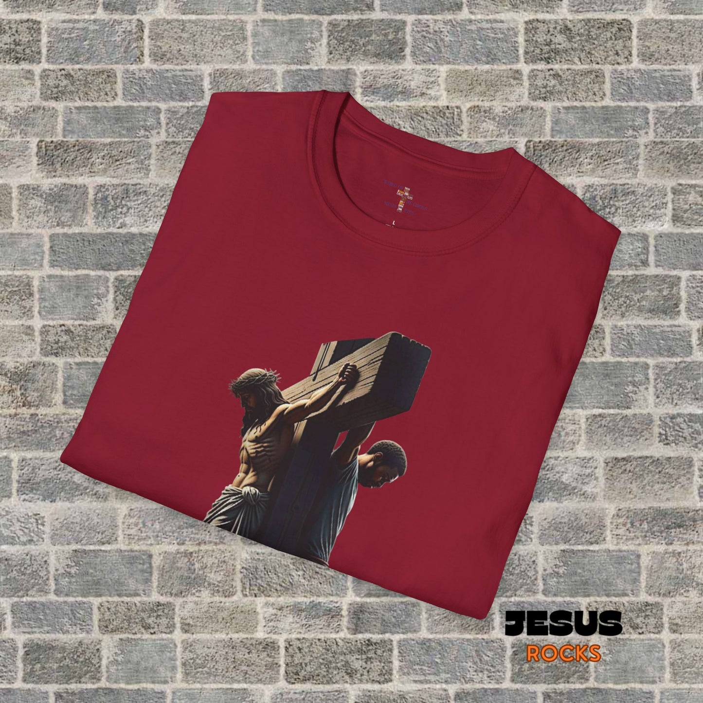 Faith-Inspired Unisex T-Shirt Cross Centered Comfortable Tee