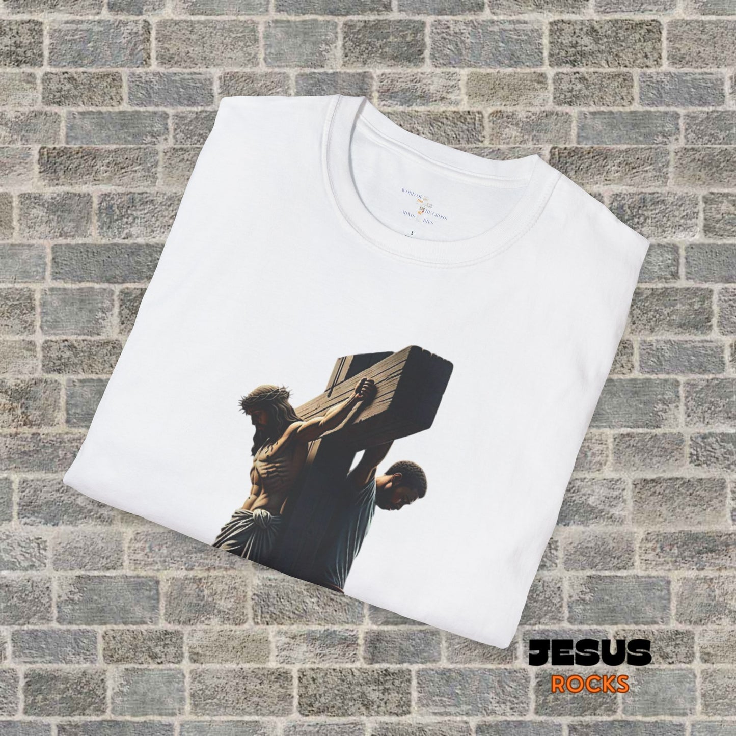 Faith-Inspired Unisex T-Shirt Cross Centered Comfortable Tee