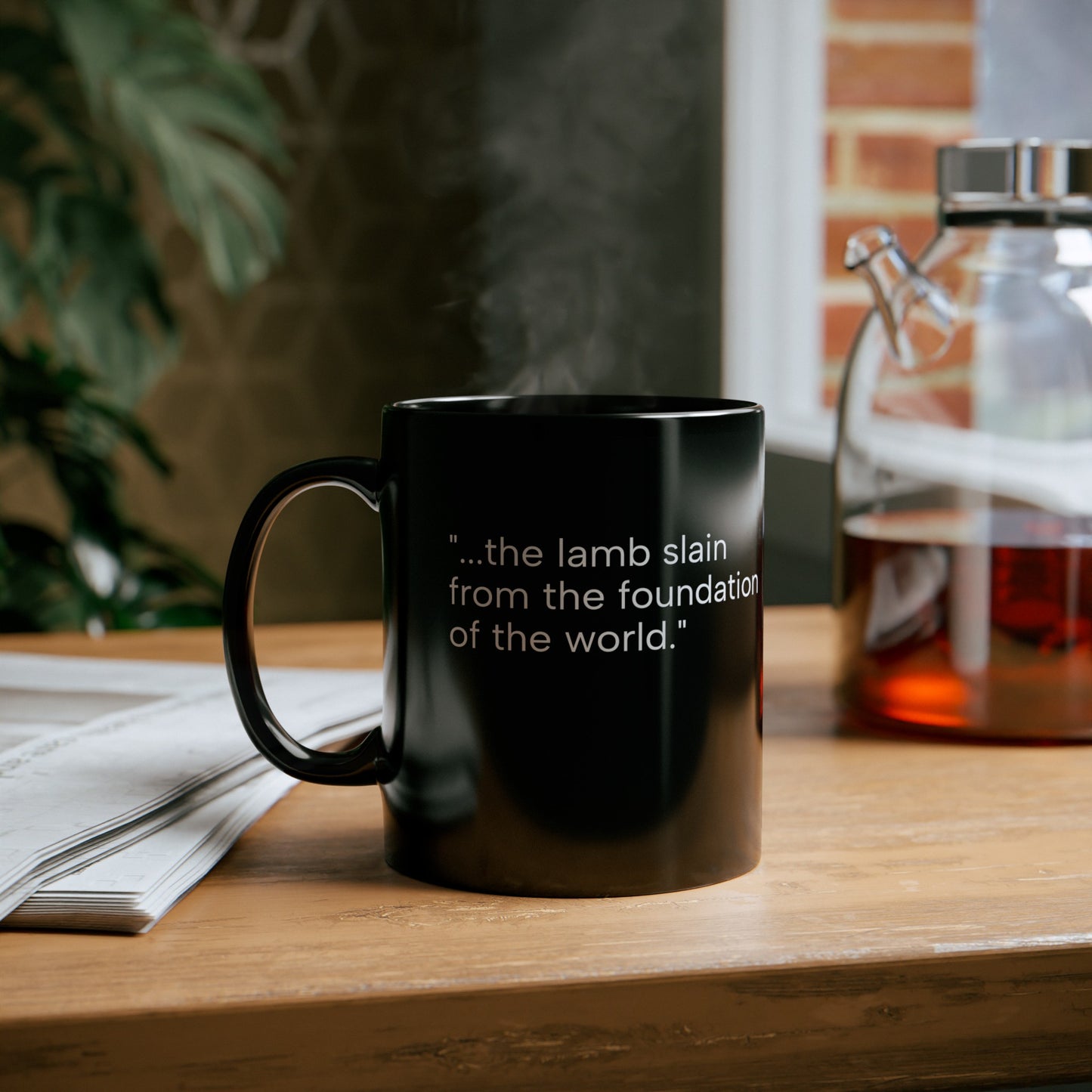 Est: Calvary Eternity Past Black Mug (11oz, 15oz)