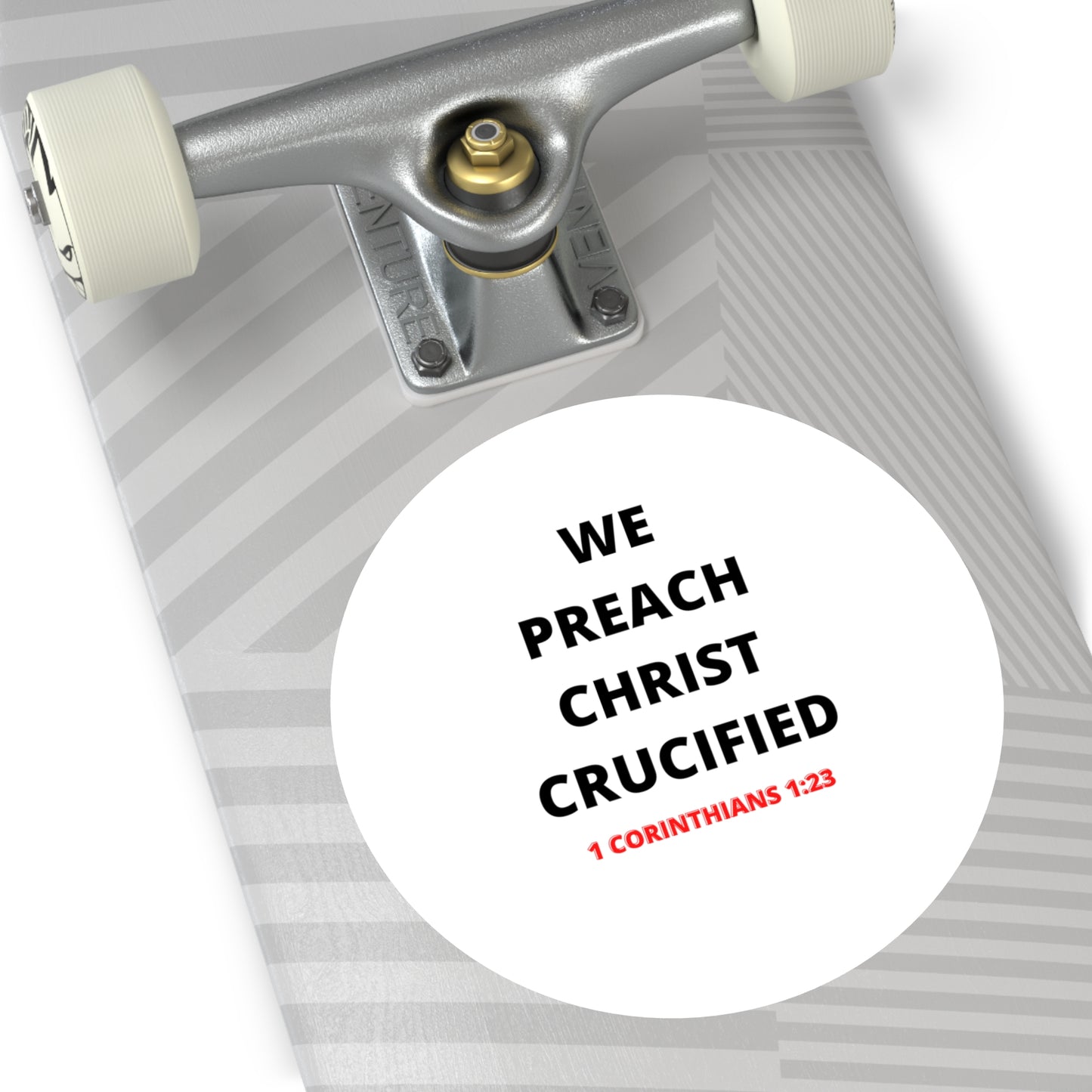 We Preach Christ Crucified Round Vinyl Stickers