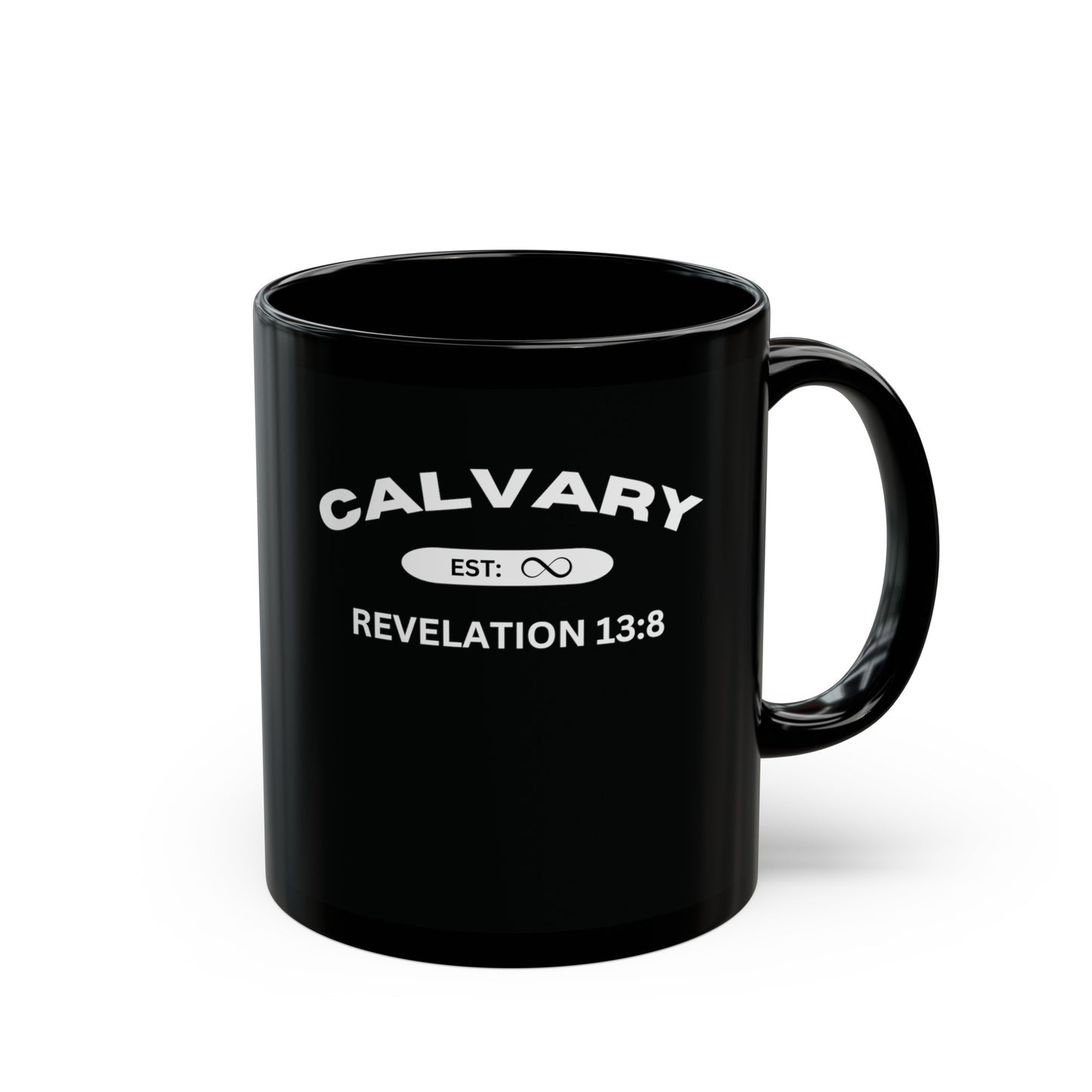 Est: Calvary Eternity Past Black Mug (11oz, 15oz)