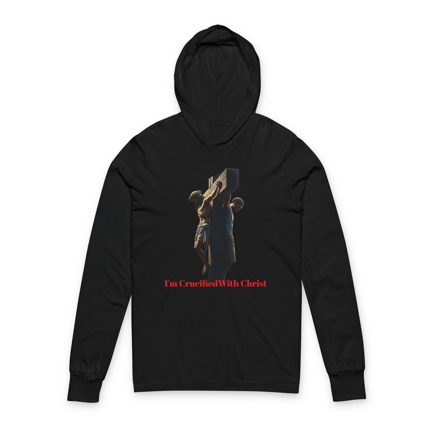 Christian Inspirational Unisex Hoodie, Faith-based Apparel, Religious Gift, Long Sleeve Tee, Spiritual Wear, Christmas, Easter