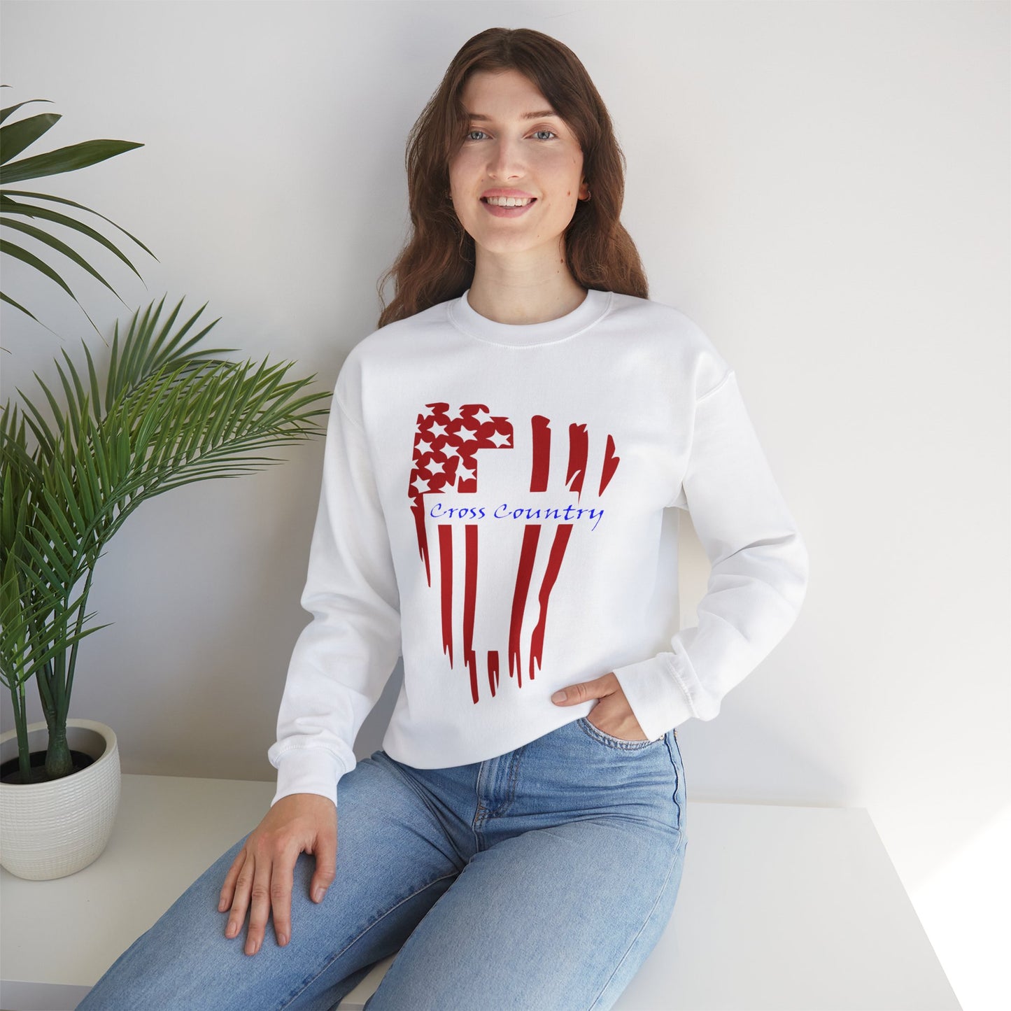 Cross country Unisex Heavy Blend™ Crewneck Sweatshirt