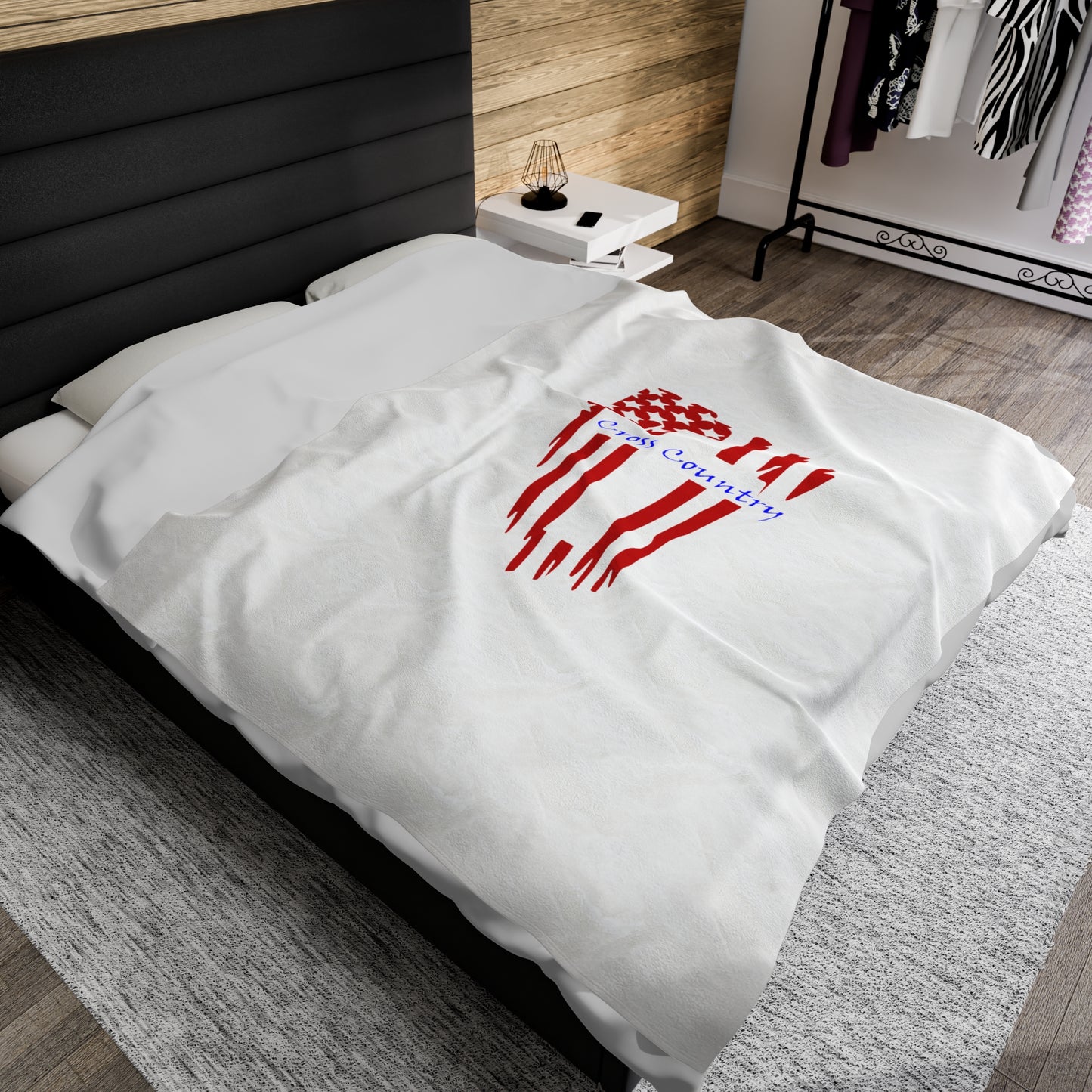 Cross Country Velveteen Plush Blanket
