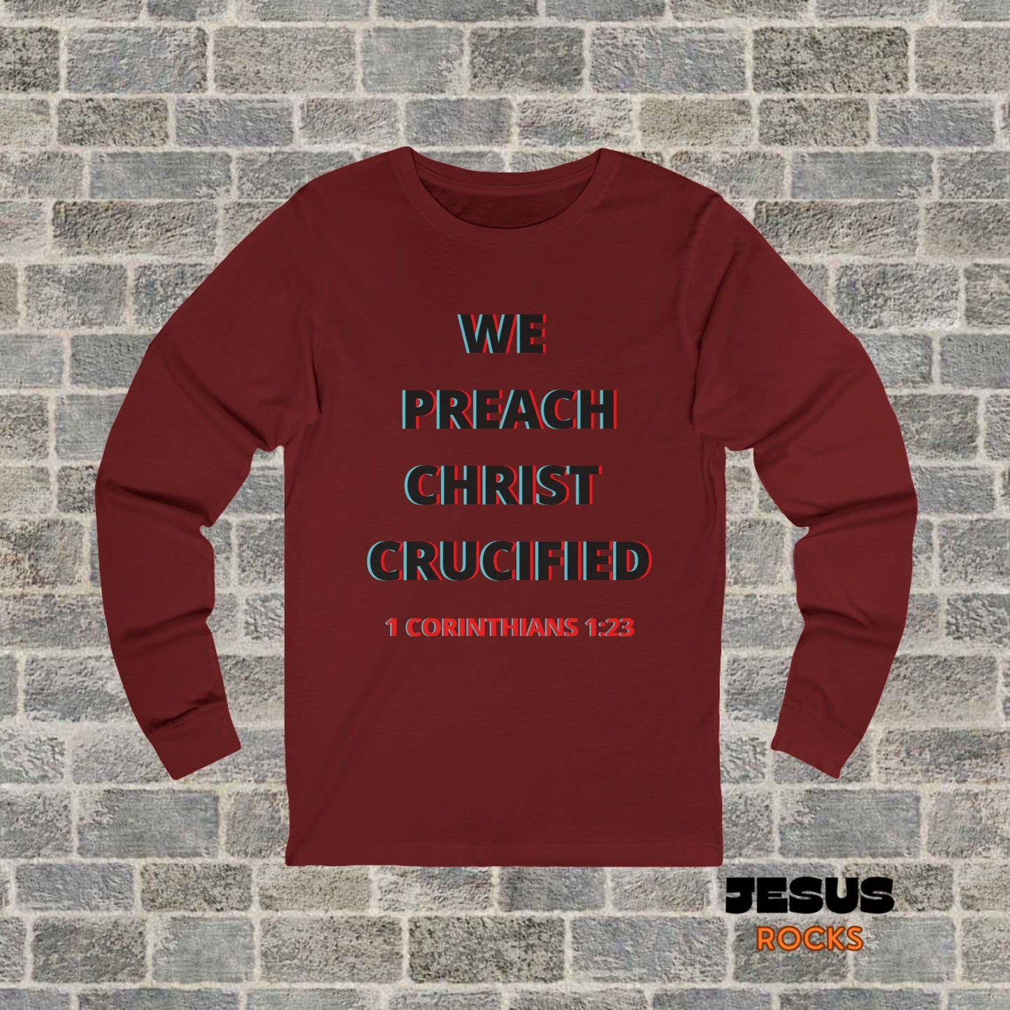 We Preach Black Writing Long Sleeve Tee