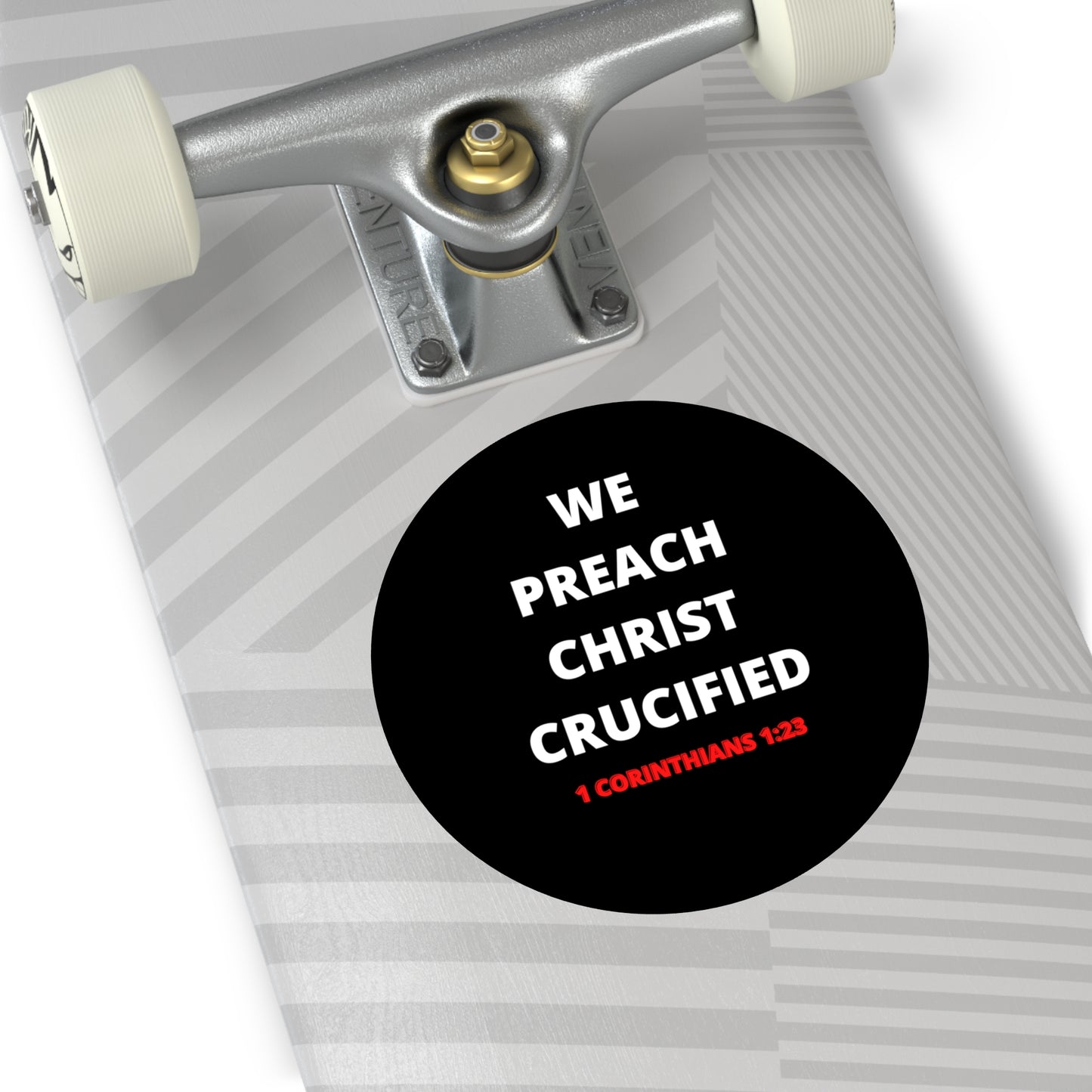 We Preach Christ Crucified Round Vinyl Stickers