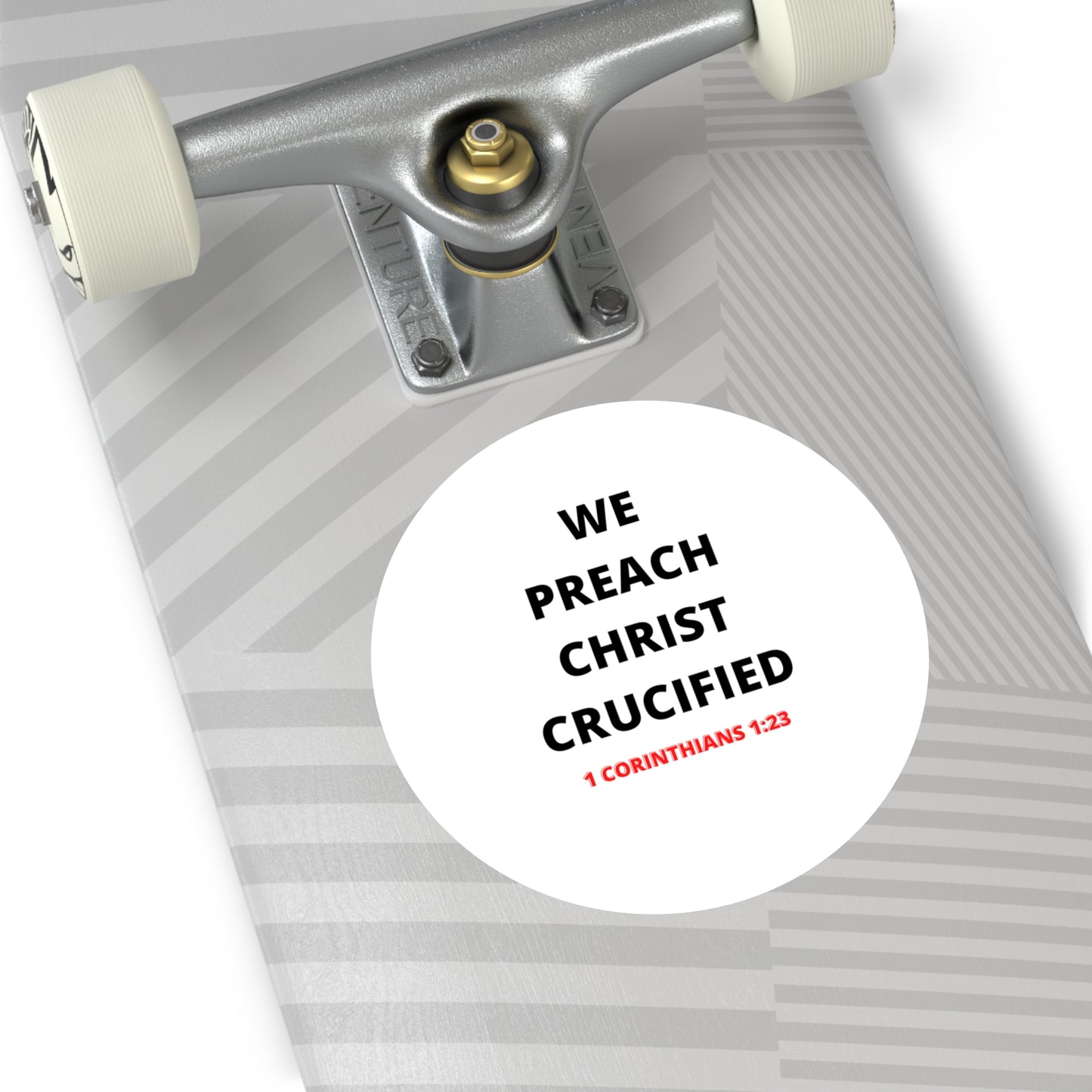 We Preach Christ Crucified Round Vinyl Stickers
