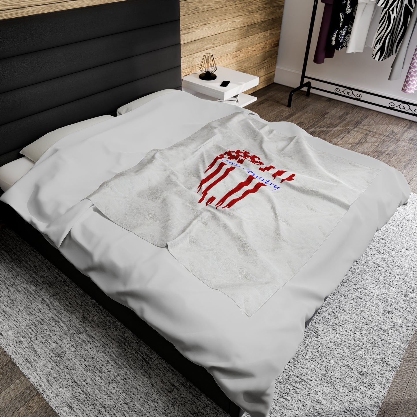 Cross Country Velveteen Plush Blanket