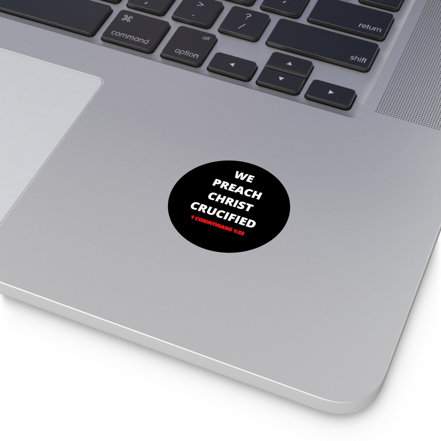 We Preach Christ Crucified Round Vinyl Stickers
