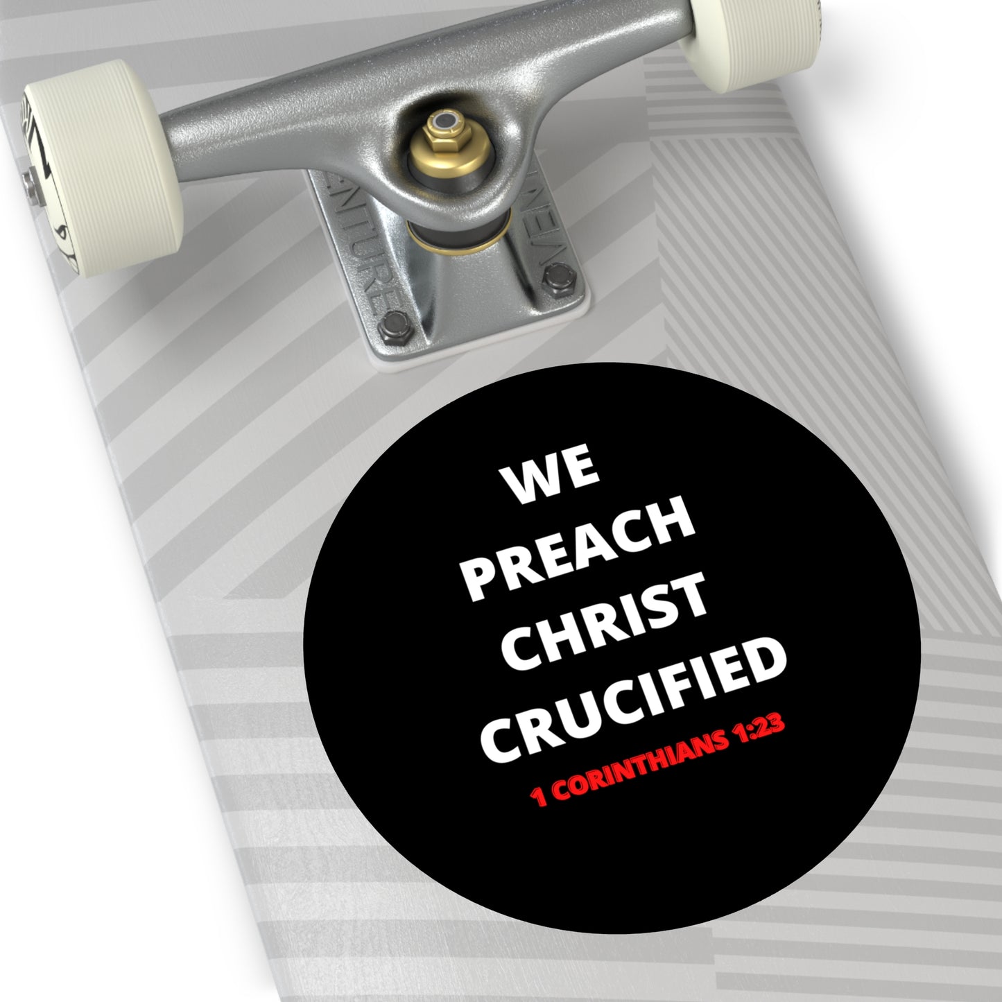 We Preach Christ Crucified Round Vinyl Stickers