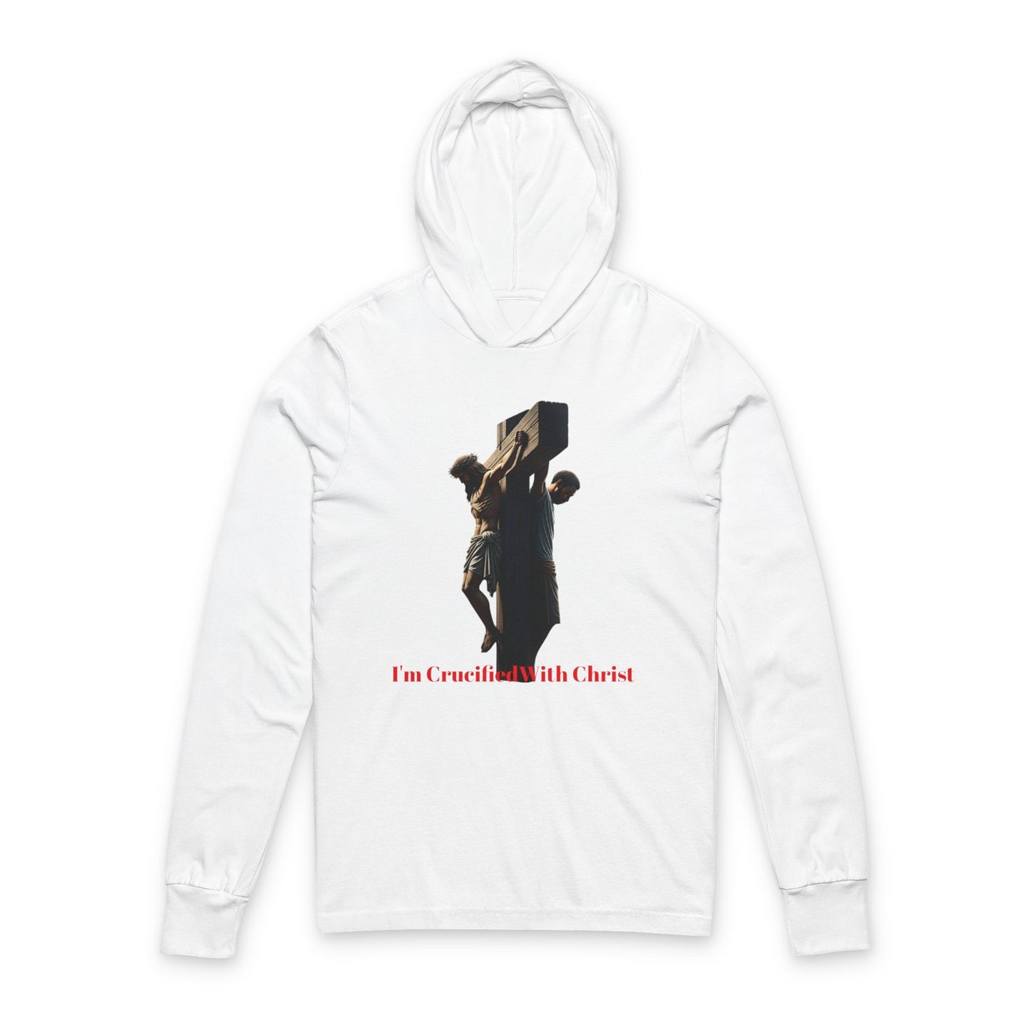 Christian Inspirational Unisex Hoodie, Faith-based Apparel, Religious Gift, Long Sleeve Tee, Spiritual Wear, Christmas, Easter