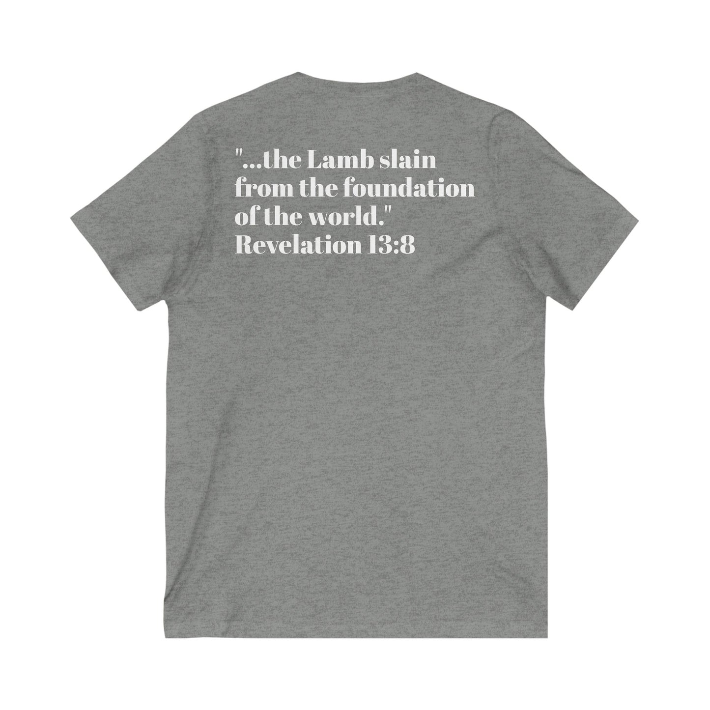 Unisex Jersey Short Sleeve V-Neck Tee
