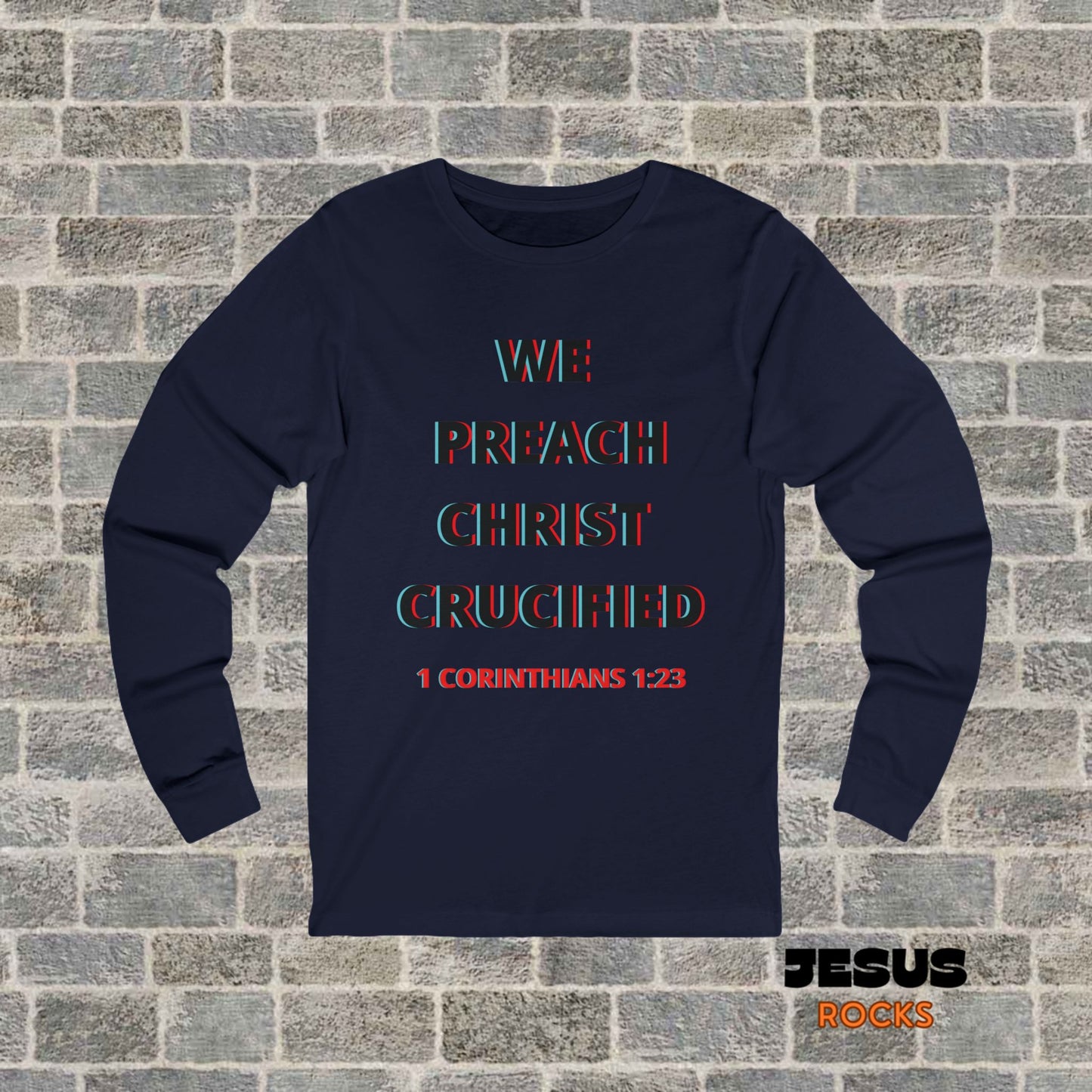 We Preach Black Writing Long Sleeve Tee