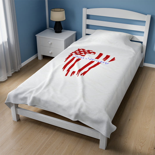 Cross Country Velveteen Plush Blanket