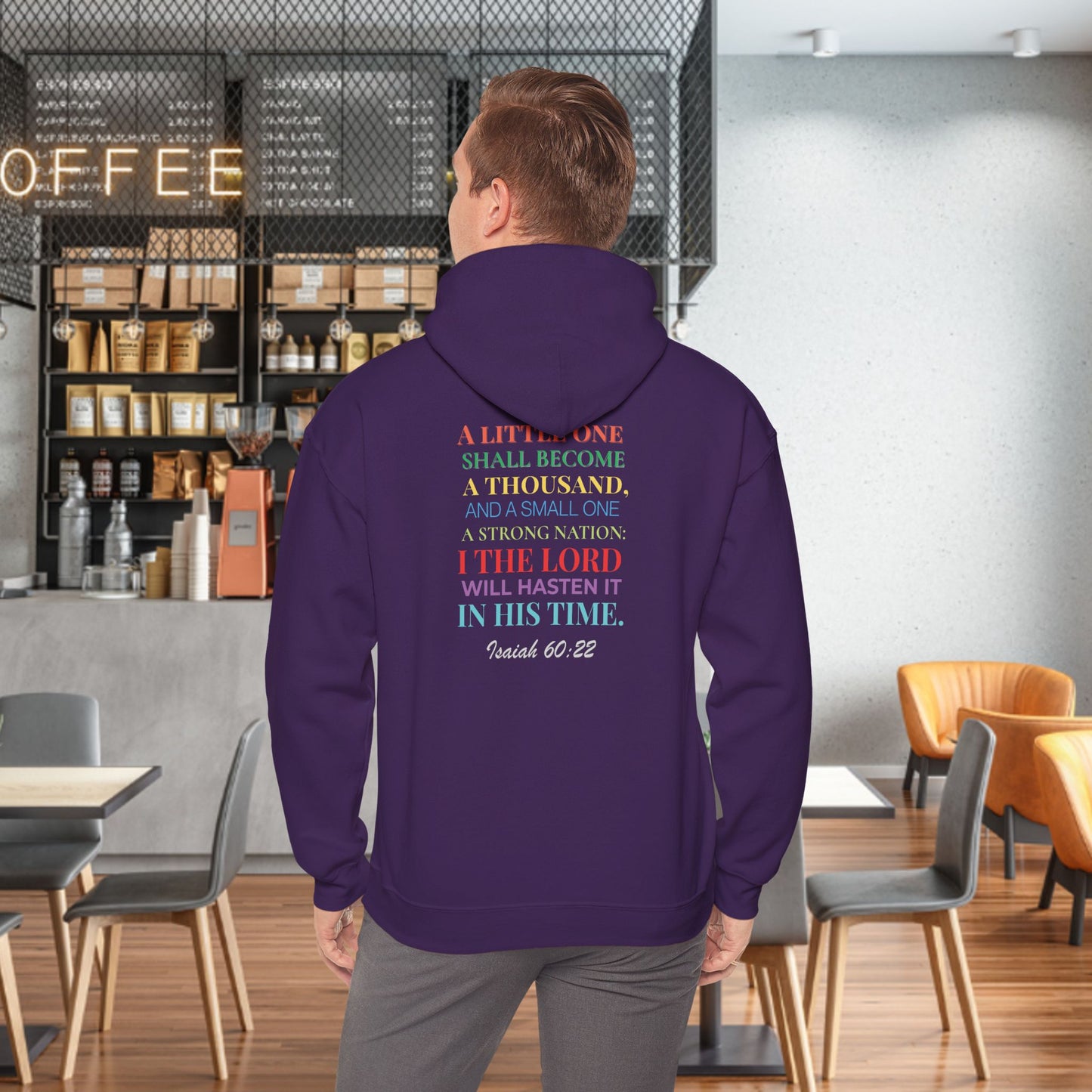 Colorful Inspirational Hoodie for Faith-Focused Individuals, Comfortable Unisex Sweatshirt for Everyday Wear, Be Bold & Spread [...]