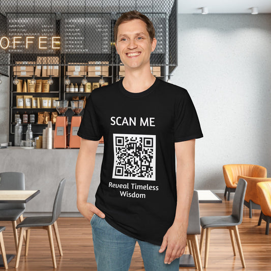 Scan me QR Code Reveal Timeless Wisdom Softstyle T-Shirt